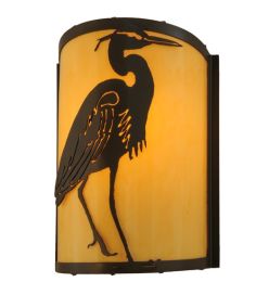 8"W Heron Wall Sconce