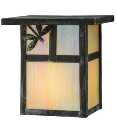 6.5"W Hyde Park T Mission Dragonfly Wall Sconce