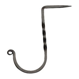 Square Fancy Curl Drive-In Wall Hook