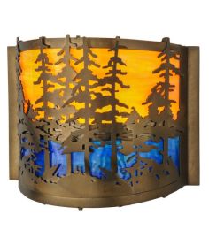 11.5"W Tall Pines Wall Sconce