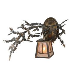 16"W Pine Branch Valley View Wall Sconce