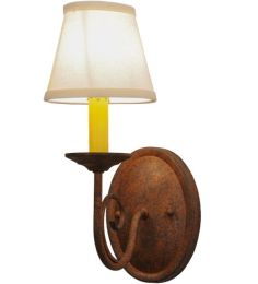 5"W Jenna W/Fabric Shade Wall Sconce