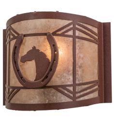 12"W Horseshoe Wall Sconce