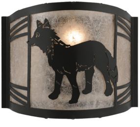 12"W Fox on the Loose Left Wall Sconce