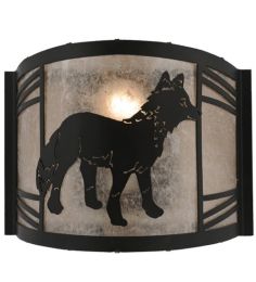 12"W Fox on the Loose Right Wall Sconce