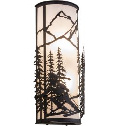 9"W Alpine Left Wall Sconce