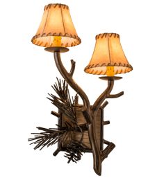 12"W Lone Pine 2 LT Right Wall Sconce