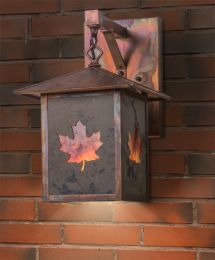 9"W Seneca Maple Leaf Wall Sconce