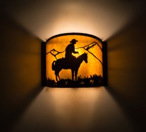 12"W Cowboy Wall Sconce