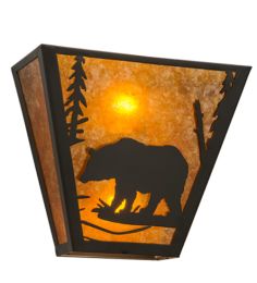 13"W Bear Creek Left Wall Sconce