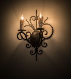 14"W Kenneth 2 LT Wall Sconce