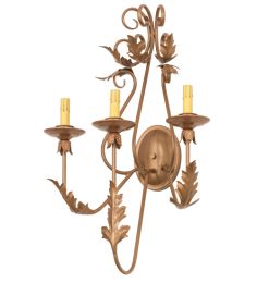 17"W French Elegance 3 LT Wall Sconce