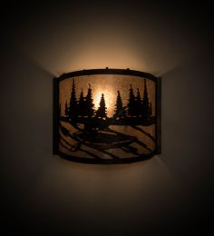 12"W Kayaker Wall Sconce