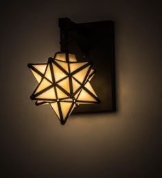 8"W Moravian Star Wall Sconce