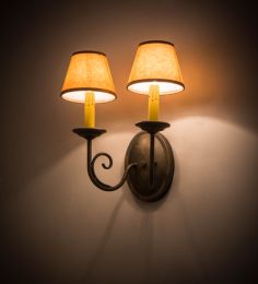 11.75"W Jenna 2 Arm Wall Sconce