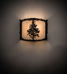 12" Wide Tamarack Wall Sconce