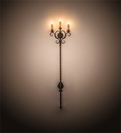 16" Wide Palmira 3 Light Wall Sconce