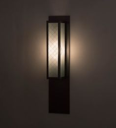 5" Wide Quadrato Diamond Wall Sconce