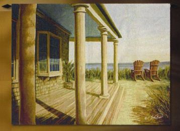 View from the Porch Fine Art Tapestry