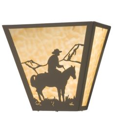 13"W Cowboy Wall Sconce