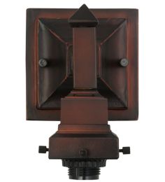 5"W Mission Mahogany Bronze 1 LT Wall Sconce Hardware