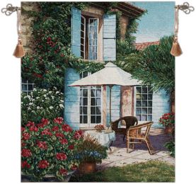 Umbrella in the Sun Fine Art Tapestry