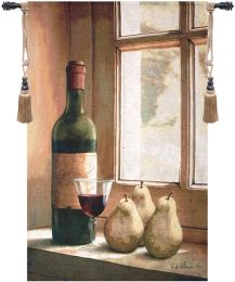 Wine and Pears Fine Art Tapestry