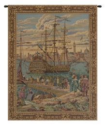 The Galleon Guardi Italian Tapestry