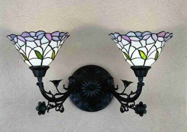 12.5"W Daffodil Bell 2 LT Wall Sconce.613