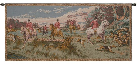 English Hunting Scene French Tapestry