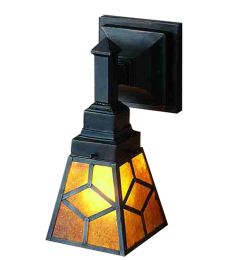 5"W Diamond Craftsman Wall Sconce