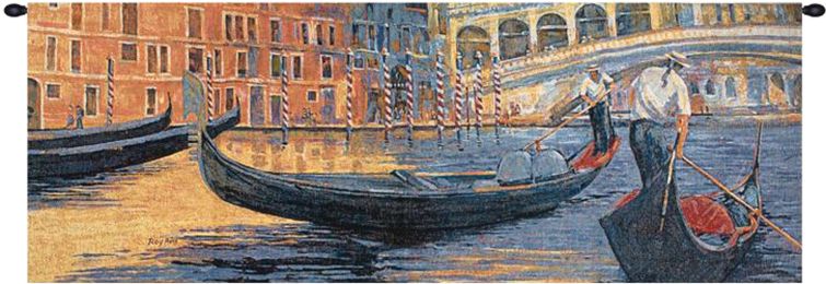 Gondola Ride II Fine Art Tapestry