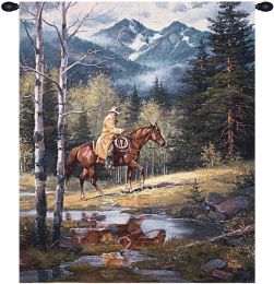 Springtime in the Rockies Fine Art Tapestry