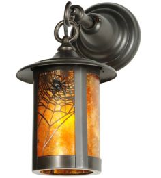 7"W Fulton Spider Web Hanging Wall Sconce