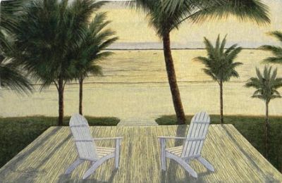 Palm Beach Retreat Fine Art Tapestry