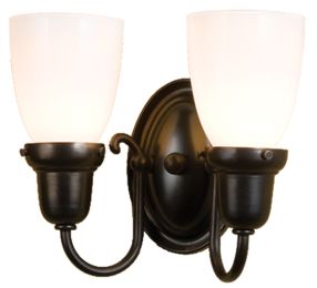 10"W Saratoga Goblet 2 LT Wall Sconce