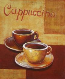 Cappuccino Oil Painting