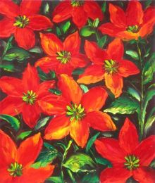 Red Petals of Joy Oil Painting