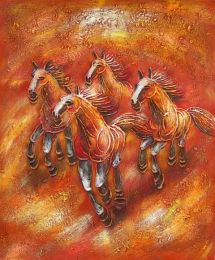 Wild Horses II Oil Painting