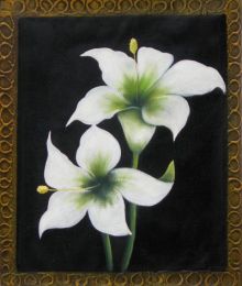 The White Lilies Oil Painting