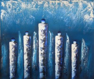 Icicles Oil Painting