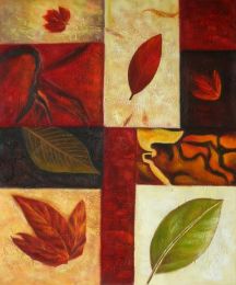 Autumnal Abstract Oil Painting