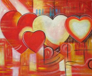 All Hearts Oil Painting