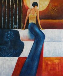 Temptress Oil Painting