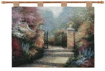 Victorian Garden - Thomas Kinkade Fine Art Tapestry