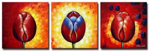 Tulips in Tears Canvas Wall Art