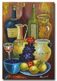 Mediterranean Still Life Canvas Wall Art