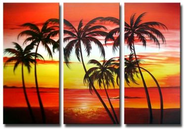 Towering Palms Canvas Wall Art