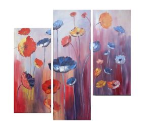 Untamed Poppies Canvas Wall Art