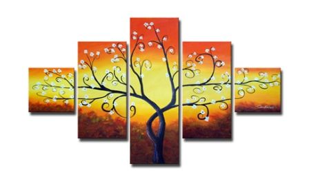 Forked Branches Canvas Wall Art